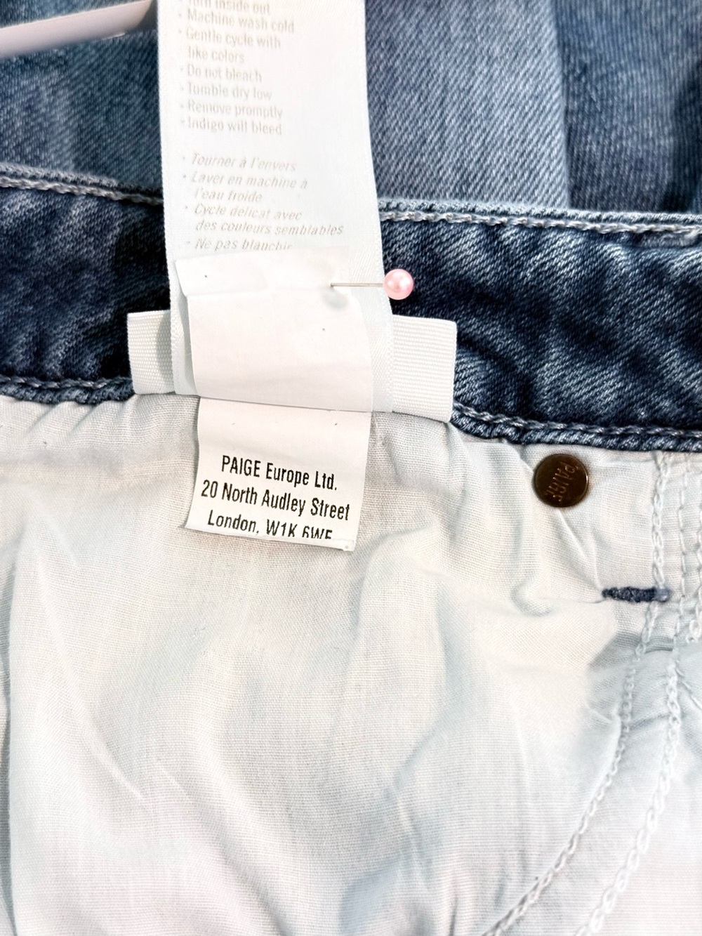 PAIGE Leenah Wide Leg Jeans in Rural Distressed Size 30 x 32 - Picture 12 of 12
